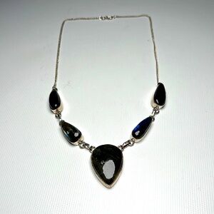 Sterling Silver and Labradorite Necklace